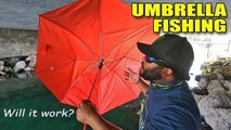 UMBRELLA Fishing Challenge DIY  Will it Work_ MUST WATCH!
