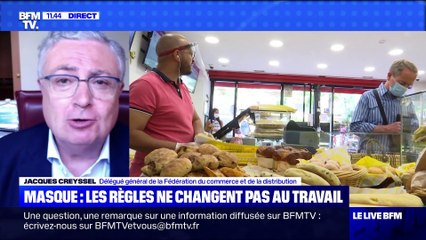 Masque: les règles ne changent pas au travail - 20/07