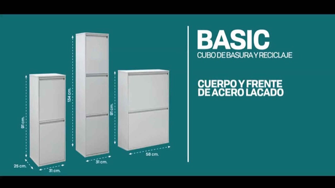 Cubos de reciclaje