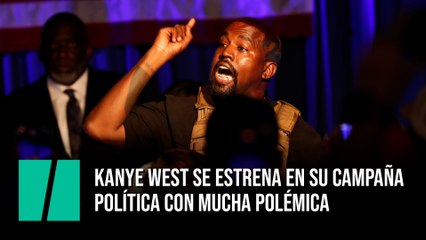 Kanye West se estrena en campaña con mucha polémica