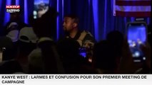 Kanye West : larmes et confusion pour son premier meeting de campagne (vidéo)