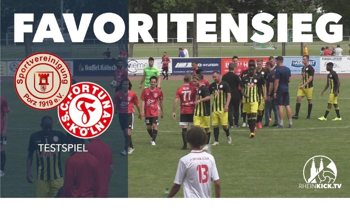 Knapper Favoritensieg | SpVg Porz – SC Fortuna Köln (Testspieler)