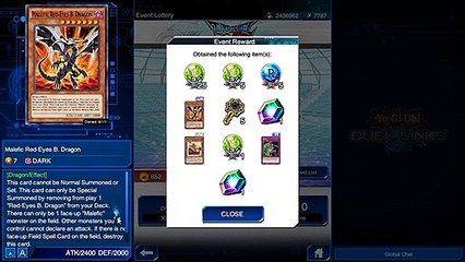 YuGiOh Duel Links - Finally get Malefic Red Eye Black Dragon!!!