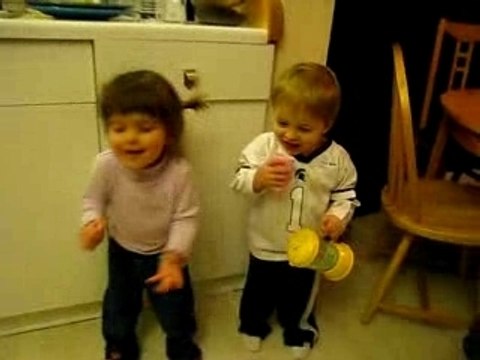 Matt scaring Meena and Jonas