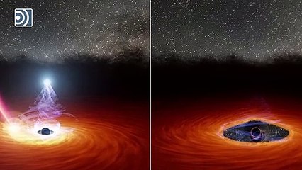 Observada por primera vez la destrucción y reaparición de la corona de un agujero negro