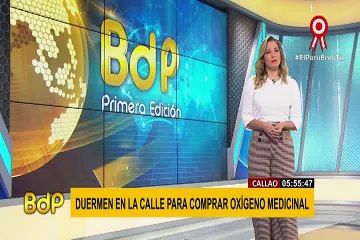 Decenas de personas duermen en las calles para comprar oxígeno medicinal