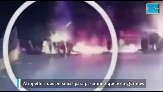 Atropelló a dos personas para pasar un piquete en Quilmes