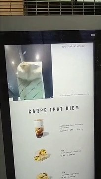 Puppet Surprised at Starbucks