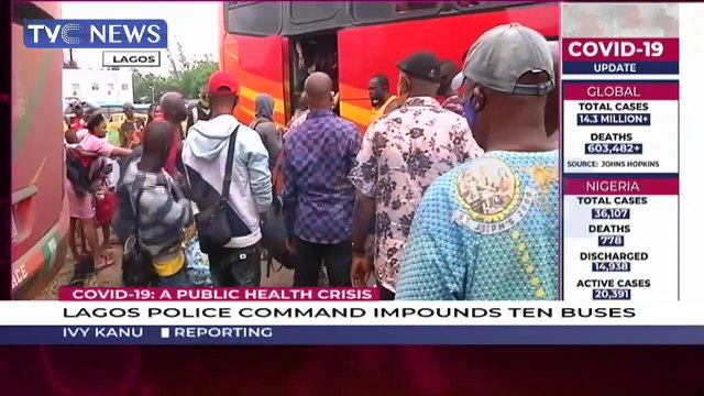 Lagos Police Command Impounds Ten Luxurious Buses