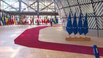 La presidenta de la Comisión Europea, Ursula Von der Leyen, a su llegada a la nueva reunión del Consejo Europeo - Europa Press