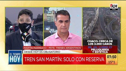 Reservá tu tren: cronograma de líneas