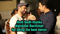 Amit Sadh thanks Abhishek Bachchan for being the best senior