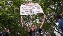 Les anti-masques manifestent à Londres