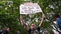 Les anti-masques manifestent à Londres
