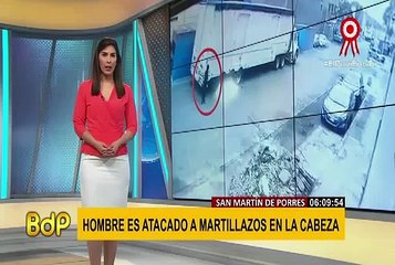 Cámara de vigilancia capta ataque a martillazos a químico farmacéutico en SMP