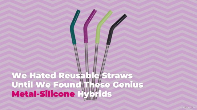 I Hated Reusable Straws Until I Found These Genius Metal-Silicone Hybrids