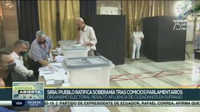 Gran afluencia a las urnas marcan elecciones parlamentarias en Siria