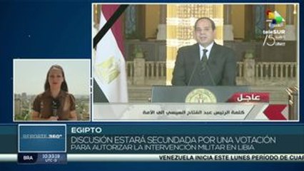 Parlamento de Egipto discute sobre la intervención militar en Libia