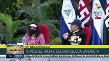 Daniel Ortega preside celebración del triunfo sandinista hace 41 años