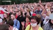 Multitudinaria manifestación contra Alexander Lukashenko en Bielorrusia