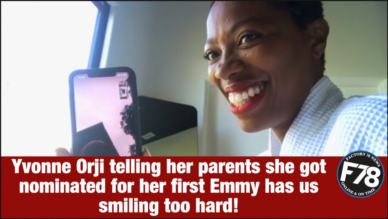 F78NEWS: Yvonne Orji telling her parents she got nominated for her first Emmy has us smiling too hard! #YvonneOrji #Emmy