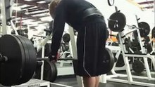 Back workout_ Rack Pull Deadlifts 500lbs