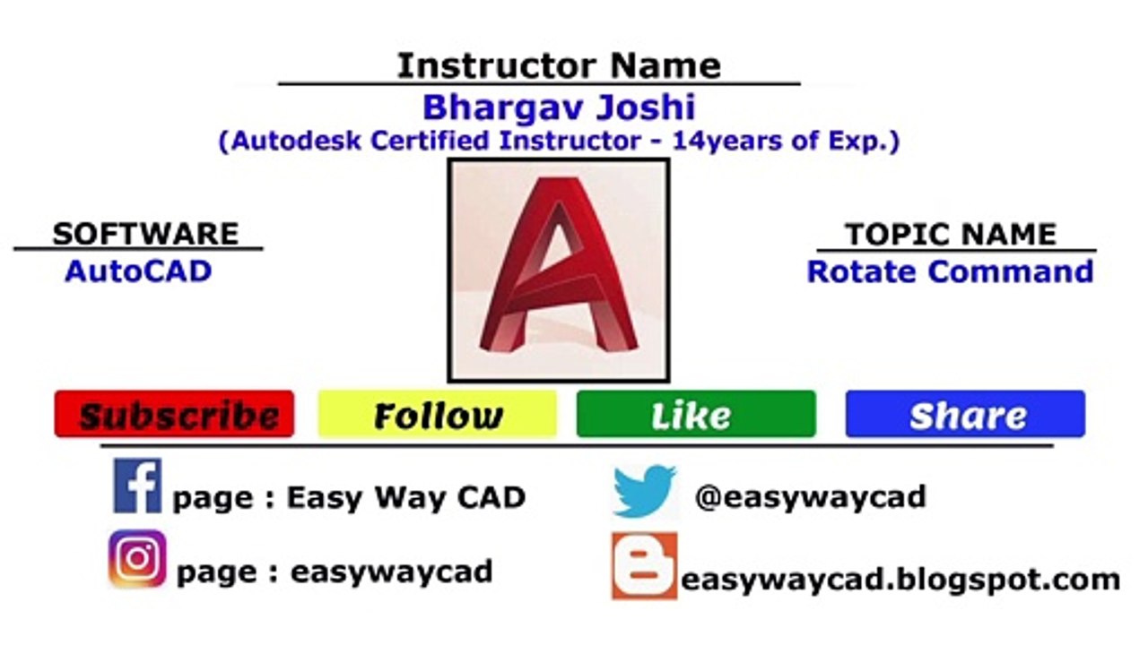 How to rotate selected objects in AutoCAD Software?