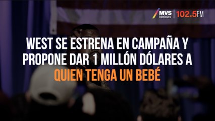West se estrena en campaña y propone dar 1 millón dólares a quien tenga un bebé