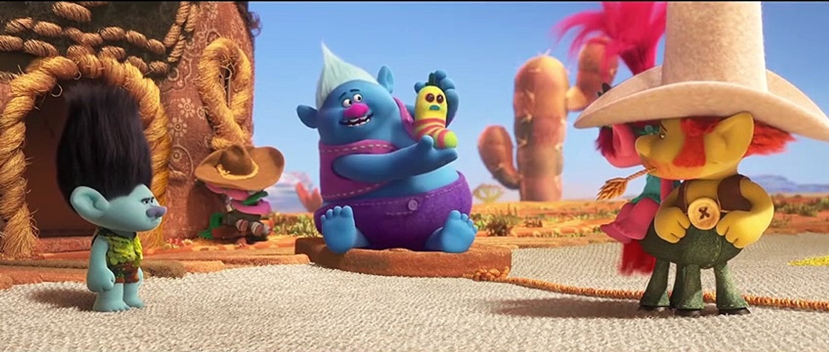 TROLLS WORLD TOUR movie clip - Pop Trolls Escape Lonesome Flats