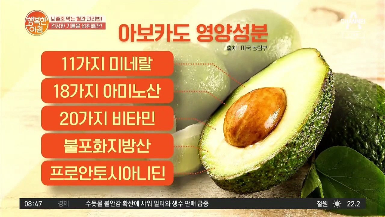 아보카도 오일, 혈관 건강에 도움 된다?