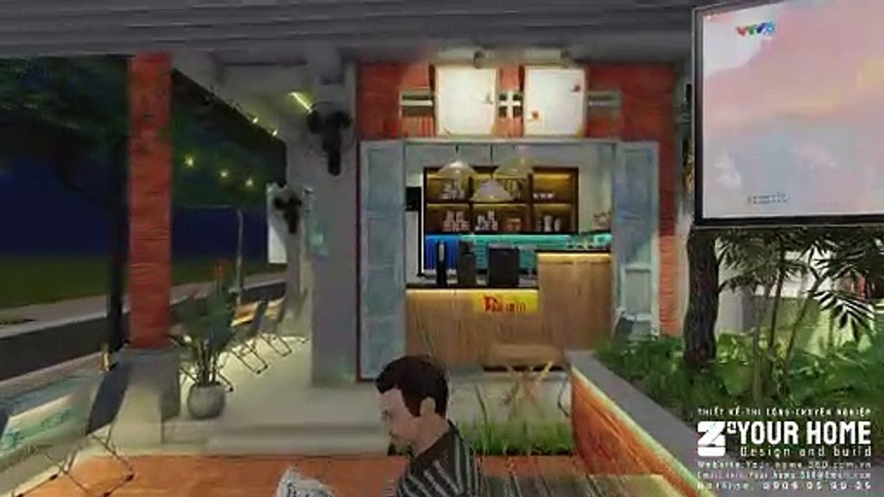 THIẾT KẾ MẪU QUÁN CAFE BÌNH DÂN RIO COFFEE 110m2
