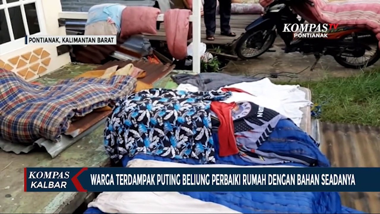 Warga Terdampak Angin Puting Beliung mulai Perbaiki Rumah