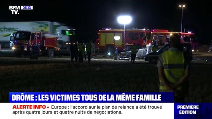 Descargar video: Ce que l'on sait de l'accident sur l'A7 dans la Drôme qui a tué 5 enfants