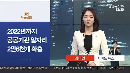 [사이드 뉴스] 2022년까지 공공기관 일자리 2만6천개 확충 外