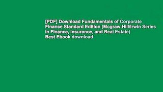 [PDF] Download Fundamentals of Corporate Finance Standard Edition