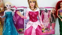 Disney Princess Bell Ariel Sleeping Beauty Aurora Elsa Dress Up Barbie Clothes باربي دمية اللباس