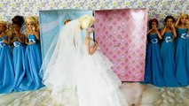 Elsa and Anna Wedding Dresses & Barbie dressエルサ人形のウェディングドレスRobes de mariée de Elsa et Anna