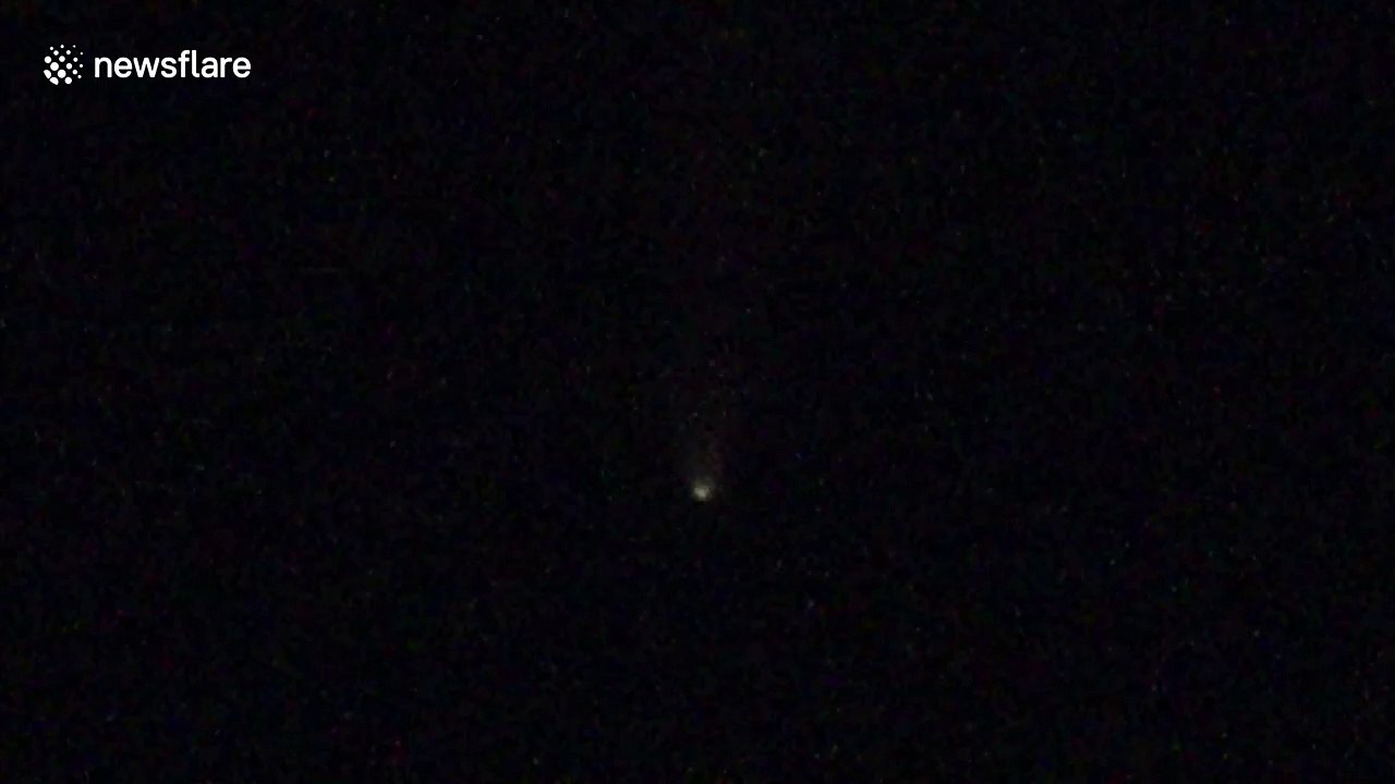 Timelapse shows Neowise comet sail across England skies