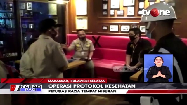 Operasi Protokol Kesehatan, Petugas Razia Tempat Hiburan