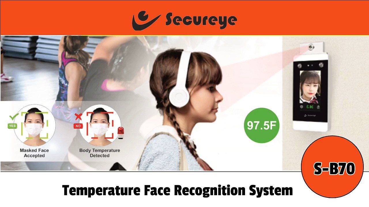 Secureye Presenting Temperature Face Recognition System (S-BC70)