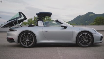 The new Porsche 911 Targa 4 Design in Dolomite Silver