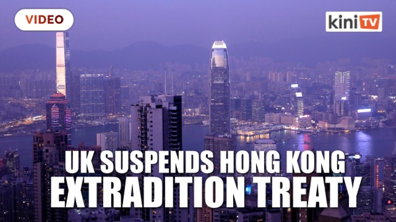 UK suspends Hong Kong extradition treaty, stoki...