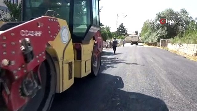 Erciş Belediyesinden yol asfaltlama çalışması