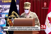 CONFIEP y la Marina de Guerra entregan ventiladores mecánicos al Ministerio de Salud