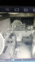 CCTV footage of a break in at The Lowerhouse Canteen