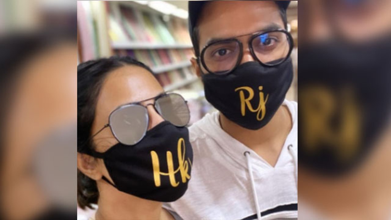 Hina Khan boyfriend Rocky Jaiswal संग मास्क लगाकर कहां चली? | FilmiBeat