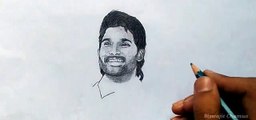 Allu Arjun Drawing Ala Vaikunthapurramuloo _ allu arjun drawing videos