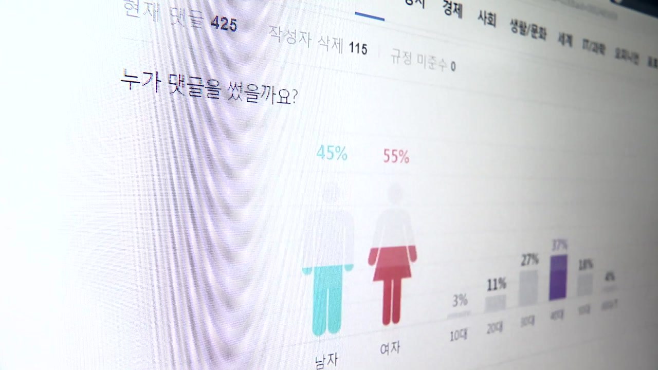[앵커리포트] 네이버 "상반기 악성 댓글 삭제 건수 63.3% 줄어" / YTN