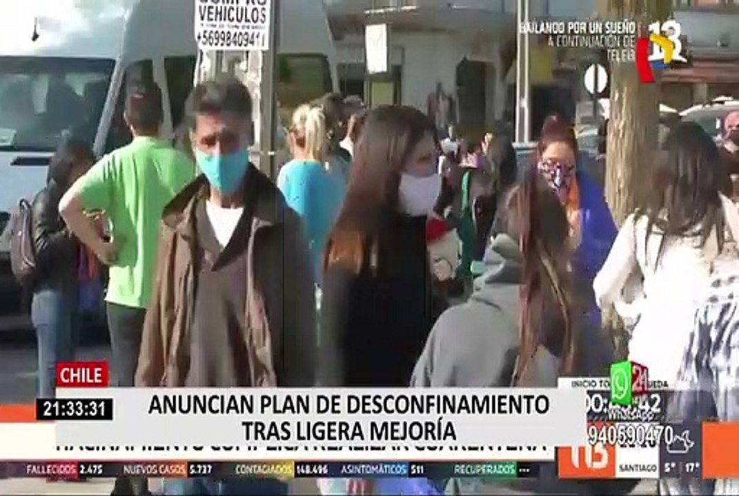 Chile: presidente Sebastián Piñera presenta plan para desconfinamiento tras descenso de contagios