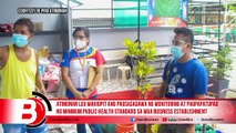 Establishments sa Atimonan, Quezon minomonitor kung sumusunod sa health standards
